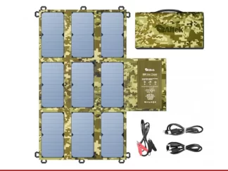 Портативний розкладний зарядний пристрій Altek 63W ALT-63